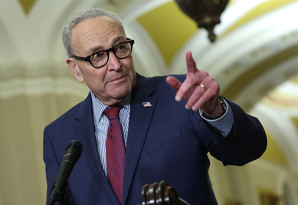 Senate Lawmakers Address The Media After Their Weekly Policy Luncheons