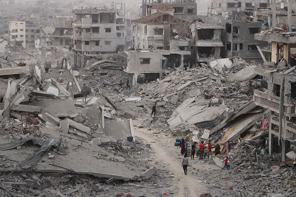 The destruction in the Gaza City came to light after the ceasefire