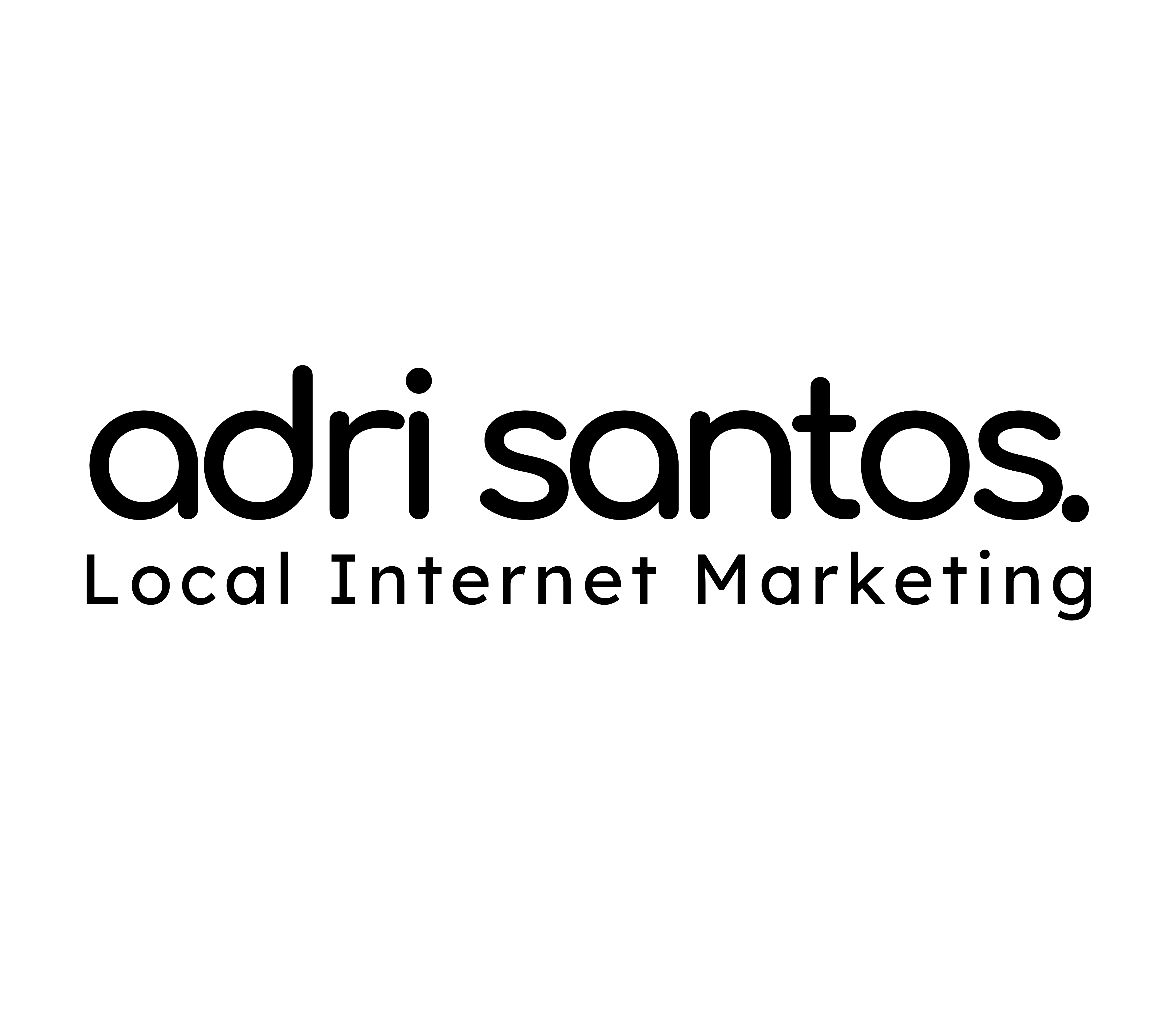 Adri Santos Marketing Large White Logo Adri Santos Marketing Large White Logo