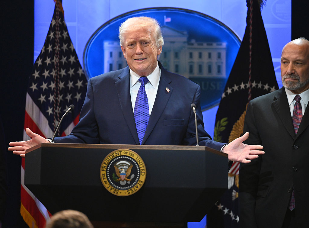 Tổng thống Trump tổ chức cuộc họp b&aacute;o về quyết định của T&ograve;a &aacute;n Tối cao hủy bỏ c&aacute;c thuế quan to&agrave;n cầu của &ocirc;ng