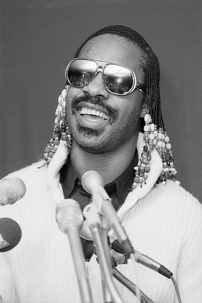 Stevie Wonder Talking at News Conference