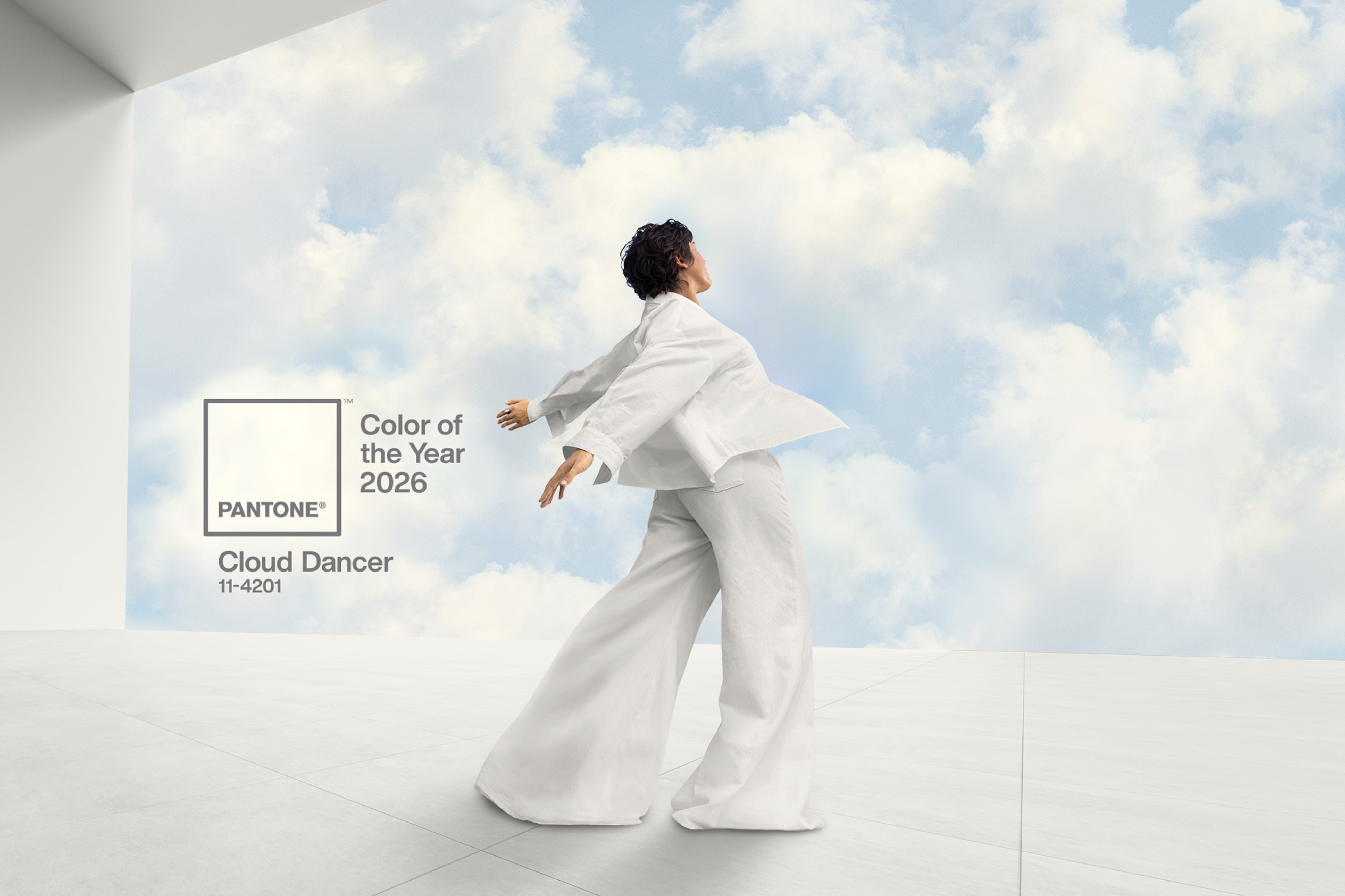 Pantone's Cloud Dancer, the Color of the Year for 2025.