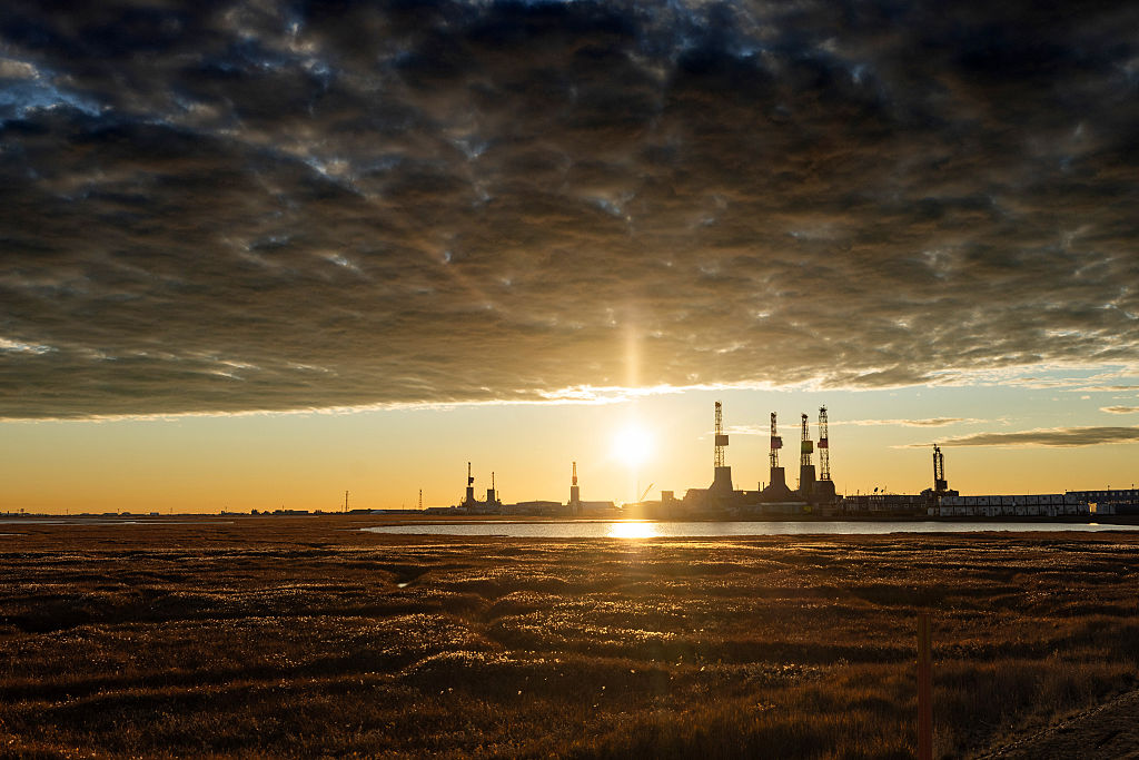 Oil rigs in Deadhorse, Alaska, on Sept. 3, 2025.